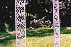 White Decorative Garden Arbor