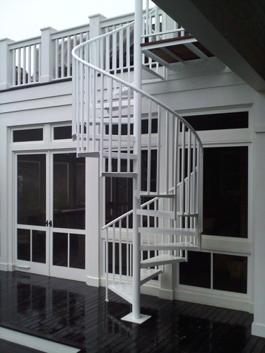 aluminum spiral staircase