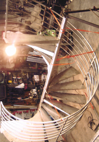 stainless steel spiral staircase