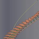 Curved Tri-Frame Staircase Render