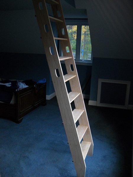 Custom Stainless Ship Ladder with Hand Holds