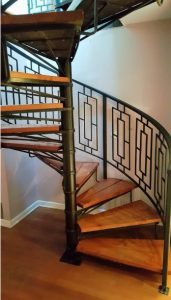 spiral stairs railing
