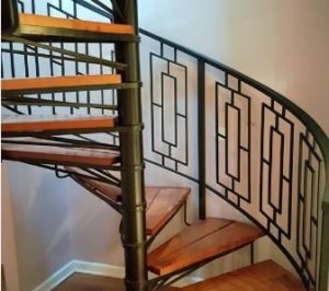 spiral stairs railing