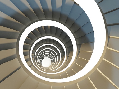 Spiral Staircase Concept with Streaming