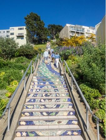 Famous Staircase in San Francisco