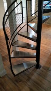Spiral Staircase: Open Riser Stairs in CT and NYC | Acadia Stairs