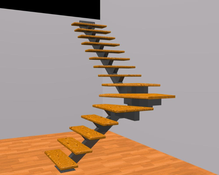 straight staircase