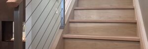 Custom Powder Coated Railing with Steel Posts